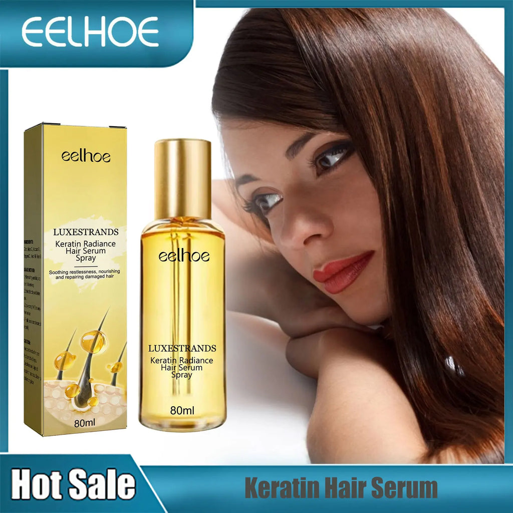 Keratin Hair Serum – Smooth, Frizz Control & Damage Repair for Dry and Treated Hair