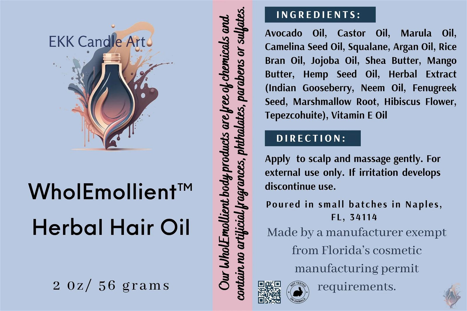 Rosemary Herbal Hair Oil – Stimulates Hair Growth, Reduces Hair Fall & Improves Scalp Health