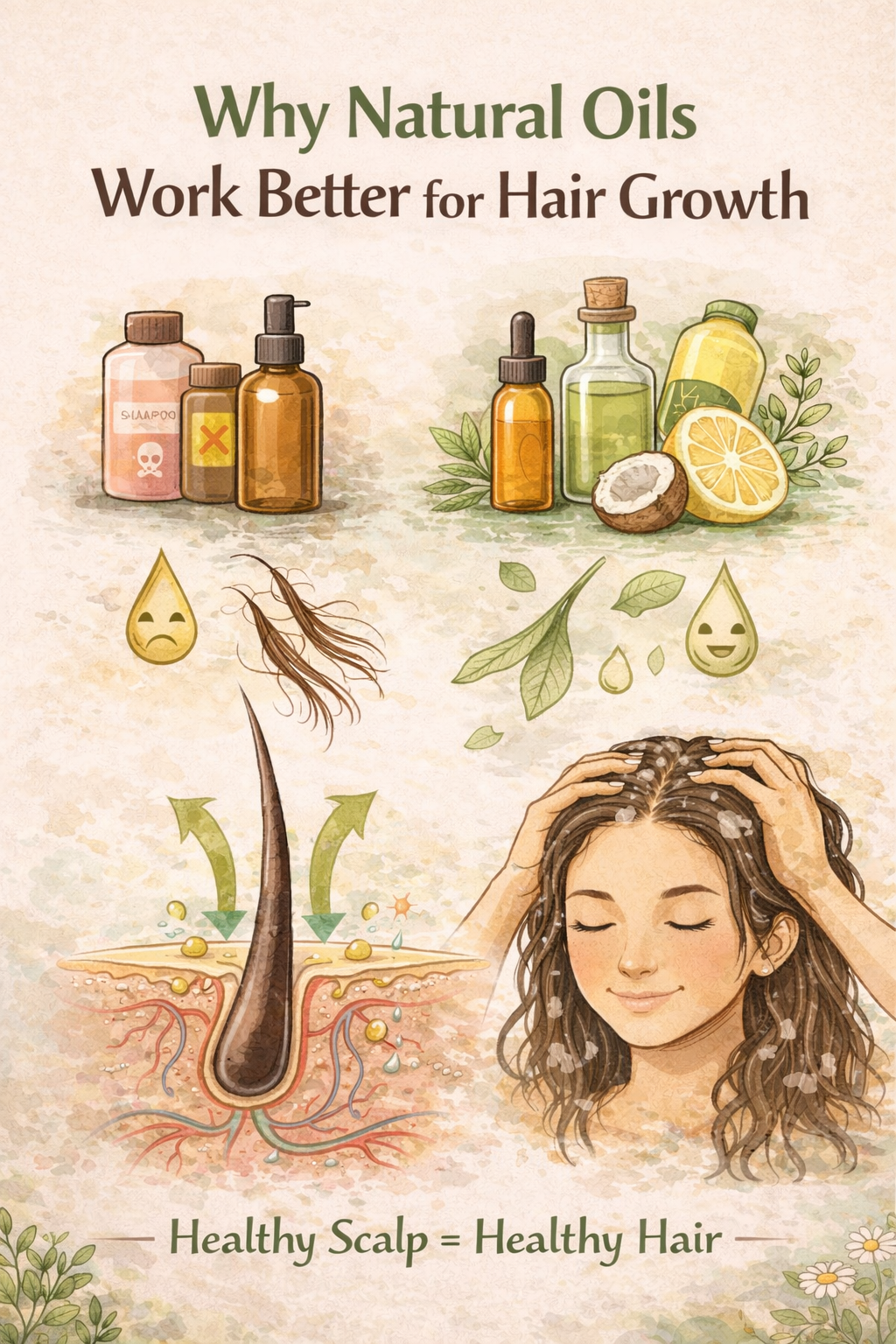 Nirvan Ayurvedic Herbal Hair Oil – Natural Hair Fall Control, Hair Growth & Scalp Nourishment