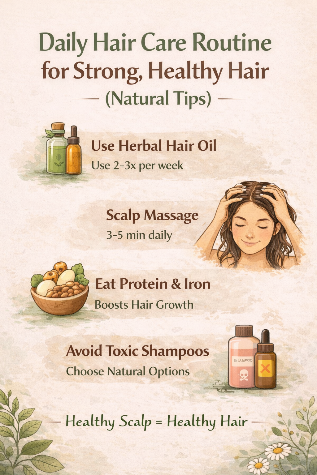 Nirvan Ayurvedic Herbal Hair Oil – Natural Hair Fall Control, Hair Growth & Scalp Nourishment